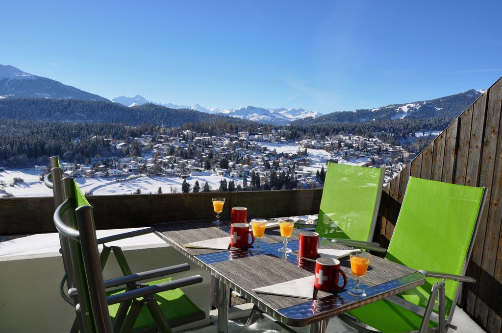 Crap Da Flem - 3.5 Zimmer Ferienwohnung Am Sonnenhang Von Flims Exterior foto